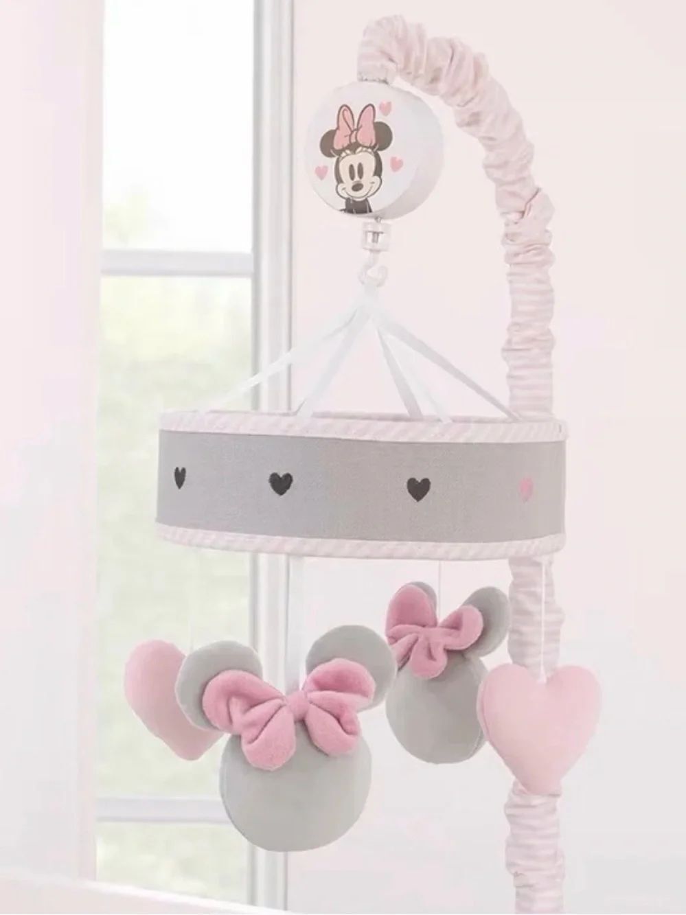 Disney Baby Minnie Mouse My Happy Place Plush Musical Mobile NWT